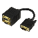 CABLE-560 kabel splitter VGA - 2x VGA verguld  kabel splitter VGA - 2x VGA verguld